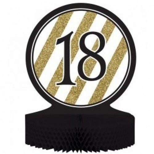 CENTRO MESA N18 NEGRO ORO 30X23CM