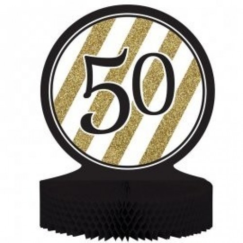 CENTRO MESA N50 NEGRO ORO 30X23CM
