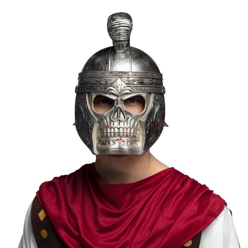 CASCO CON MASCARA CALAVERA ROMANA