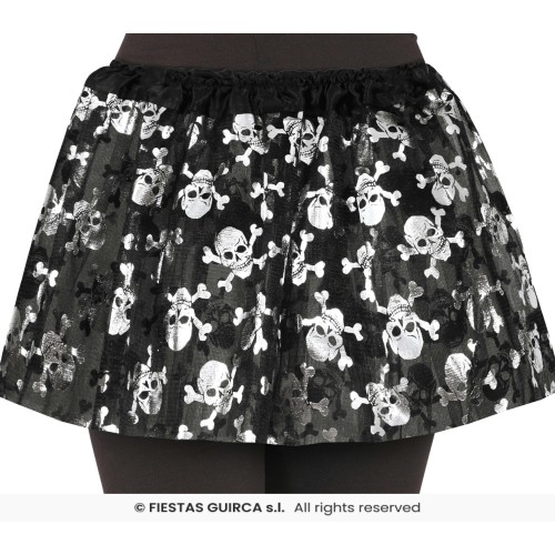 TUTU INFANTIL CALAVERA PIRATA 30CM