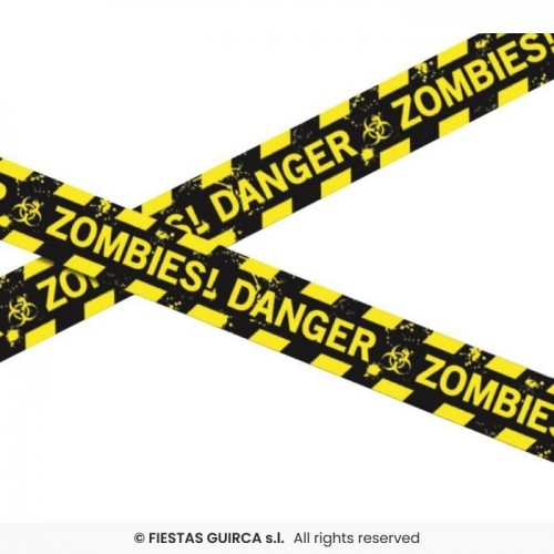 CINTA POLICIA ZOMBIE DANGER 6MT