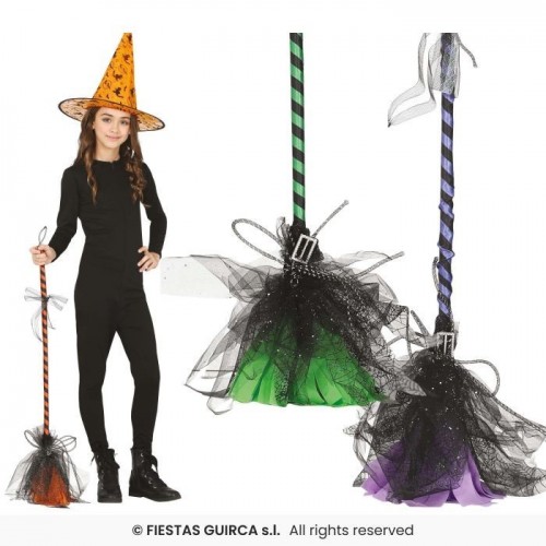 ESCOBA BRUJA TUL COL SURT 95CM