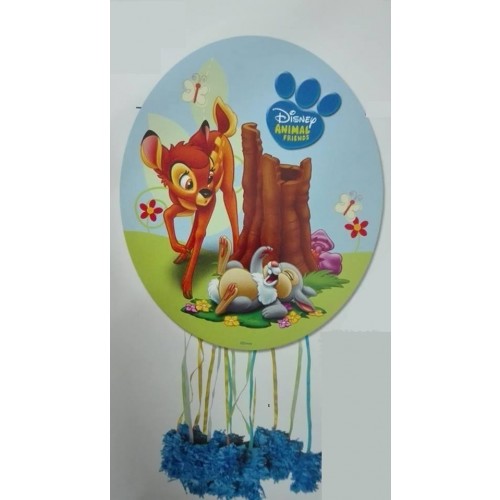 $D PIÑATA DISNEY ANIMALS BAMBI Y TAMBOR