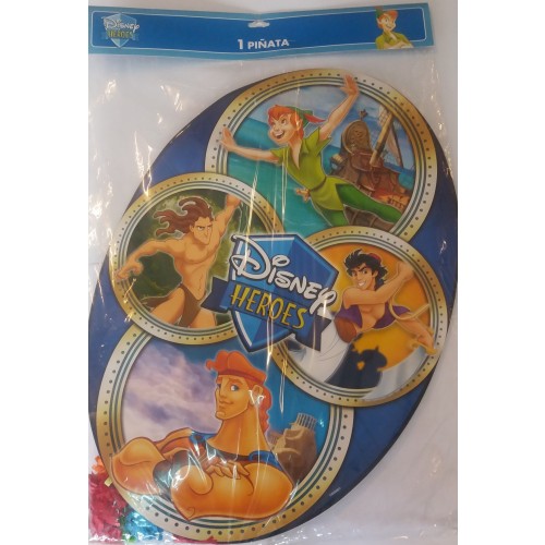 $D PIÑATA ESCUDO HEROES GRANDE