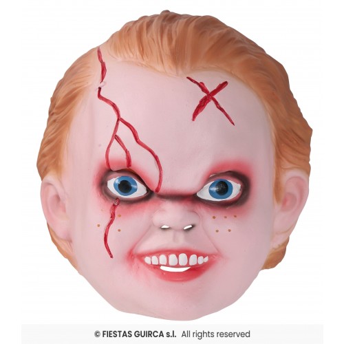 MASCARA LATEX INFANTIL NIÑO DIABOLICO