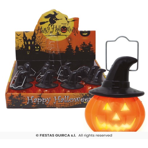 CALABAZA CON LUZ 8X7CM