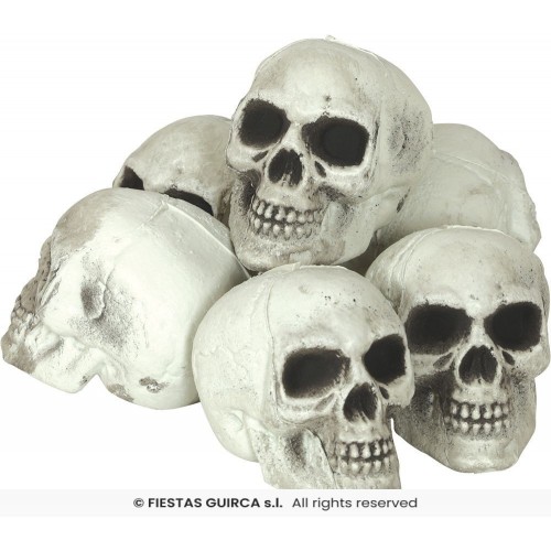 SET 6 MINI CALAVERAS 8CM