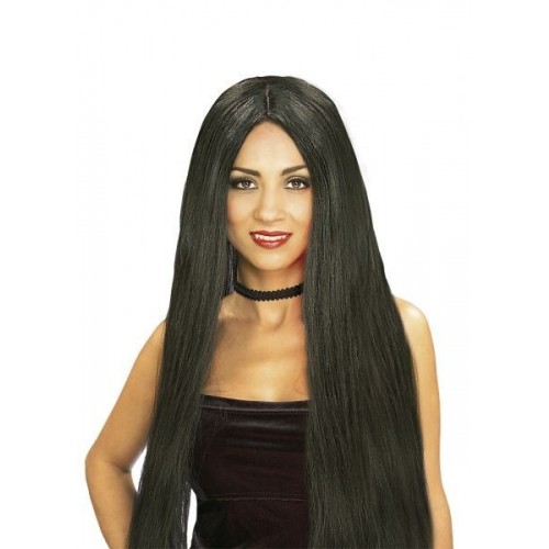 PELUCA LARGA NEGRA BRUJA