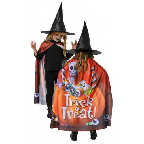 SET CAPA SOMBRERO BRUJA TRIC OR TREAT