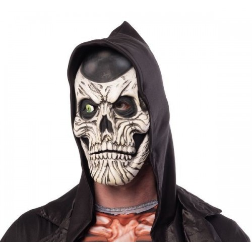 MASCARA C/CAPUCHA CALAVERA FANTASMA