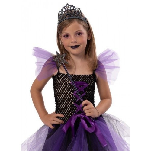 SET INF TIARA VARITA PRINCESA MALVADA