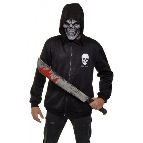 SUDADERA ADULTO MASCARA ESQUELETO KILL