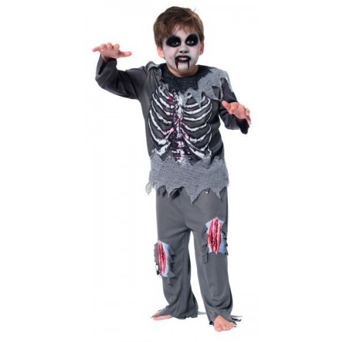 DISFRAZ 11A13AÑOS ZOMBIE ESQUELETO