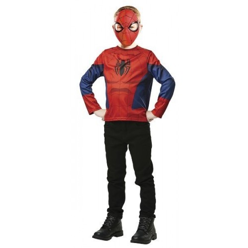 L CAMISA MASCARA 5A8AÑOS SPIDERMAN