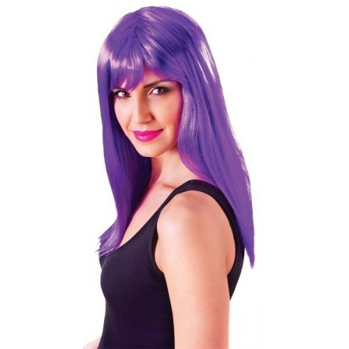    PELUCA LARGA C/FLECO VIOLETA PA