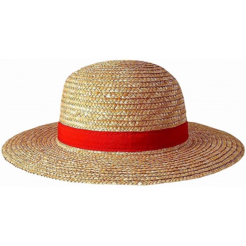 SOMBRERO ADULTO PAJA CINTA ROJA