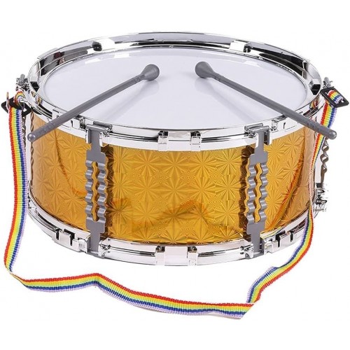 TAMBOR HOLOGRAFICO DORADO 23CM