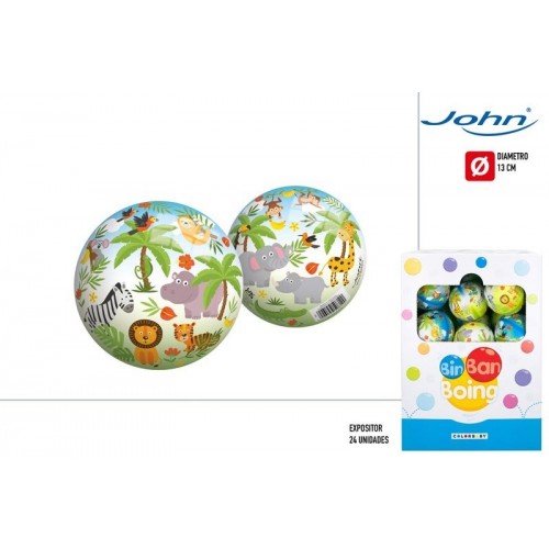 PELOTA PVC LA JUNGLA 13CM