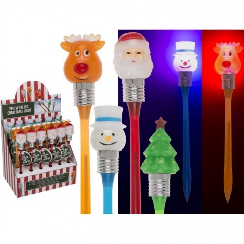 BOLIGRAFO LED MOTIVO NAVIDEÑO