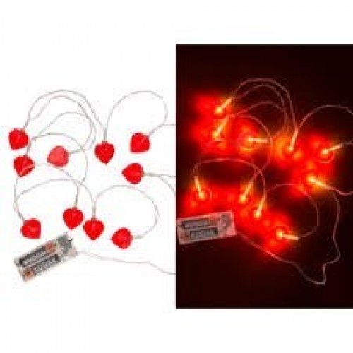 GUIRNALDA CORAZON 10 LED 1,65MT
