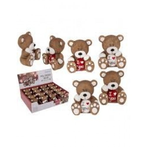 FIGURA OSO PELUCHE ILOVE 6CM