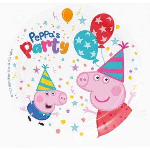   8 PLATOS PEPPA PIG PARTY 18CM