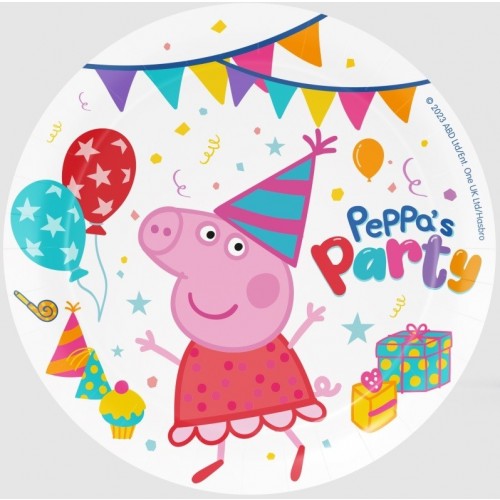   8 PLATOS PEPPA PIG PARTY 23CM