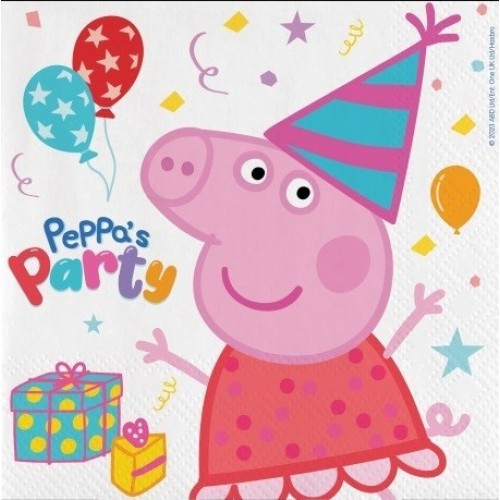   20 SERVILLETAS PEPPA PIG 33CM