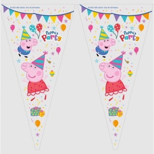  BOLSA CONO PEPPA PIG 20X40CM