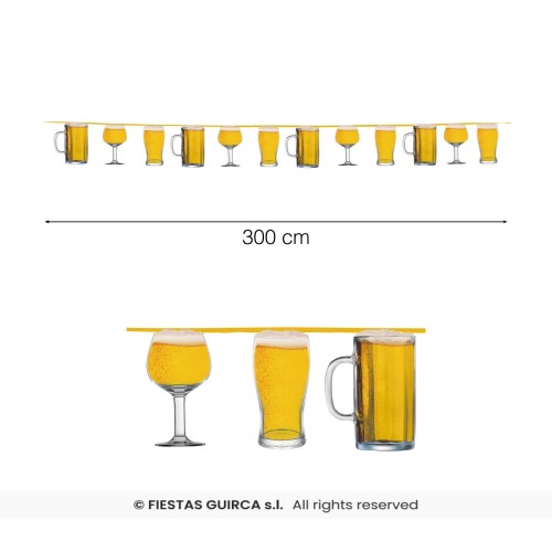 GUIRNALDA FORMA CERVEZAS 3MT