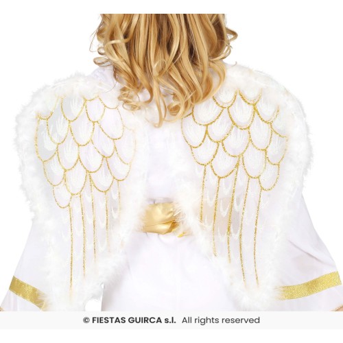 ALAS BLANCA/ORO ANGEL 47X40CM