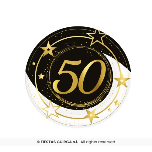 6 PLATOS 50 AÑOS 23CM