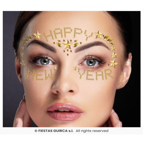 JOYAS FACIALES HAPPY NEW YEAR ORO