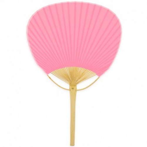 ABANICO PAI PAI MANGO MADERA ROSA 37CM