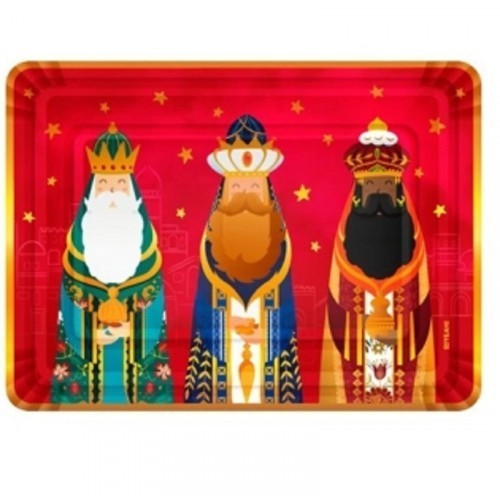 2 BANDEJAS RECTANG. REYES MAGO 25X34CM