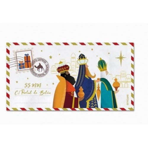 20 SERVILLETAS CARTA REYES MAGOS 40X32CM