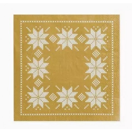   30 SERVILLETAS S.FRIO ORO 33CM