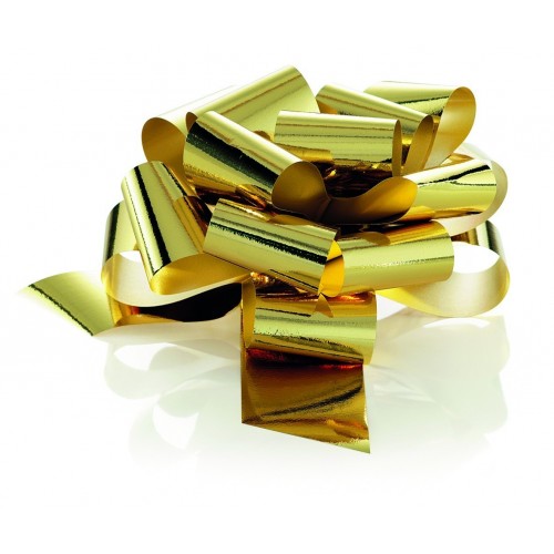   5 LAZOS AUT.100MM METAL ORO