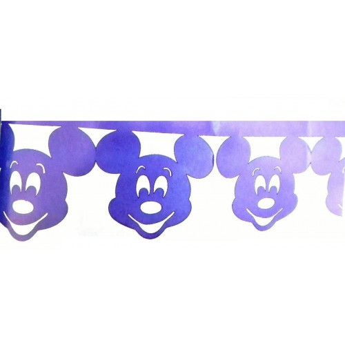 $D GUIRNALDA TROQUELADA MICKEY AZUL 3M