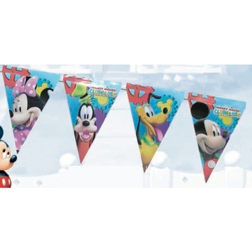 $D BANDERIN TRIANGULO MICKEY CLUB HOU 3M