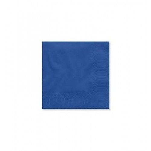 80 SERVILLETAS TISSUE AZUL 20X20CM