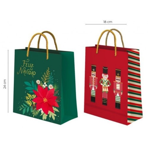   BOLSA NAVIDAD MOD.SURT 18X10X24CM