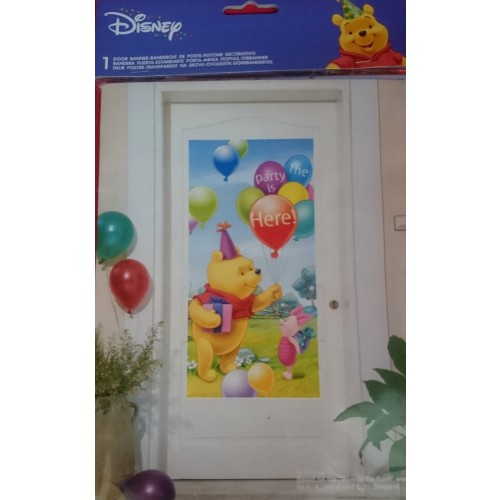 CARTEL DECORACION PUERTA WINNIE FIESTA
