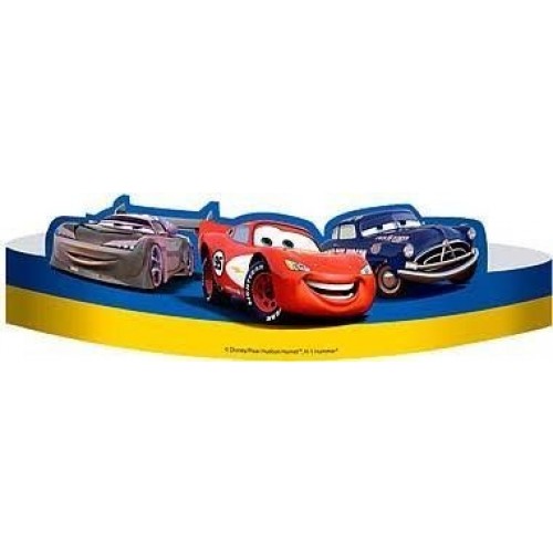 6 DIADEMAS CARTON CARS RACING