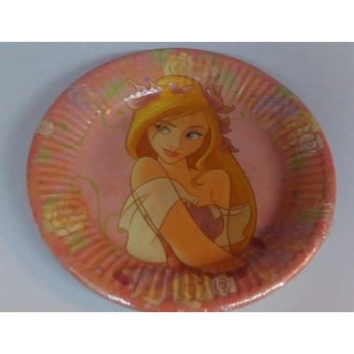 6 PLATOS PRINCESA ENCANTADA 20CM