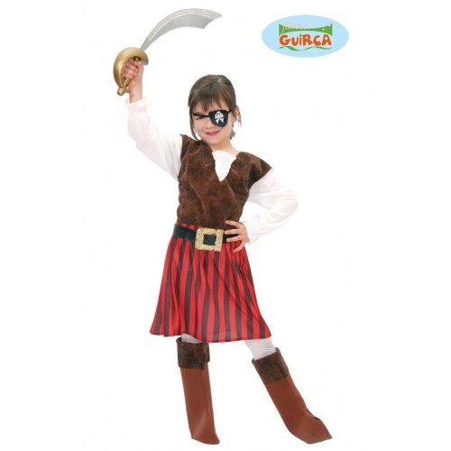 $DDISFRAZ PIRATA C/FALDA INFANTIL T-