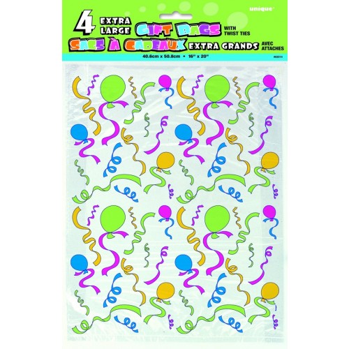 PAQ.4/U BOLSA SACO CELOFAN GLOBO 41X51CM