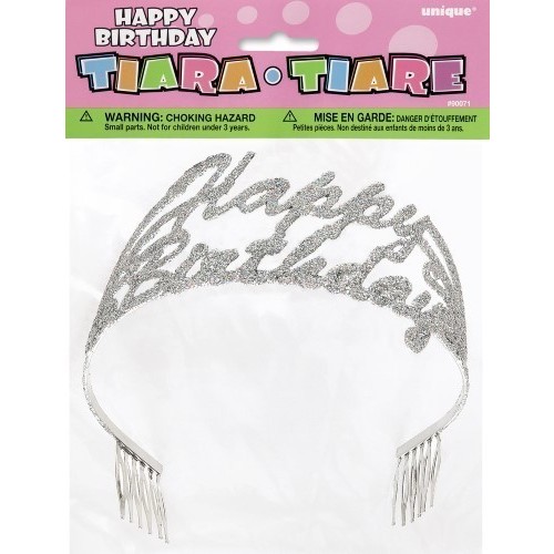 TIARA H.BIRTHDAY GLITTER PLATA