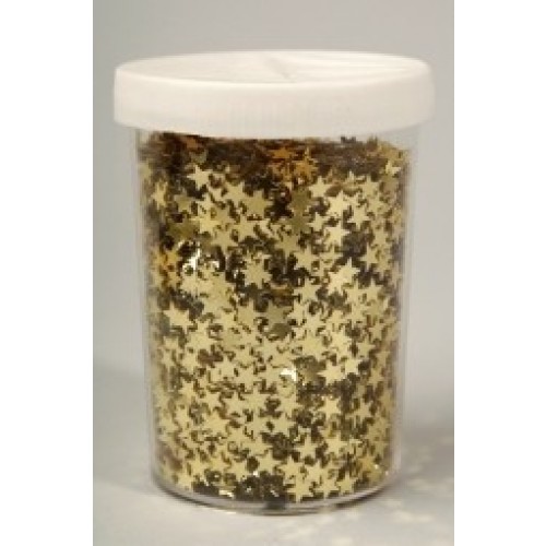 $D BOTE CONFETI ESTRELLA ORO 80GR