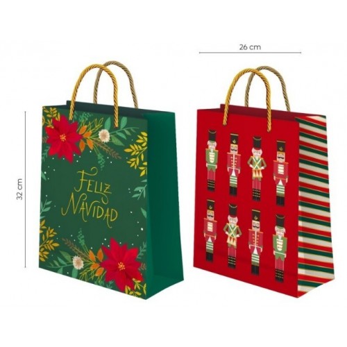 BOLSA NAVIDAD MOD.SURT 26X10X32CM